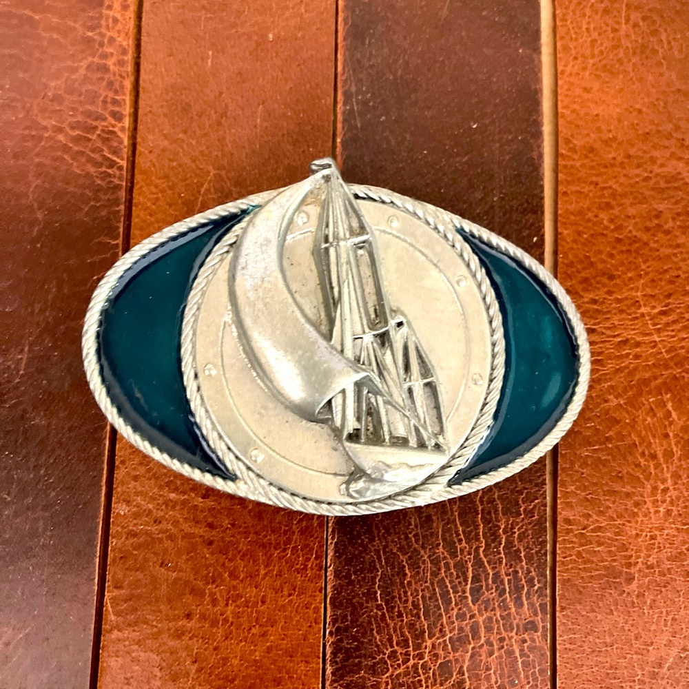 Great American Sail Boat buckle western style